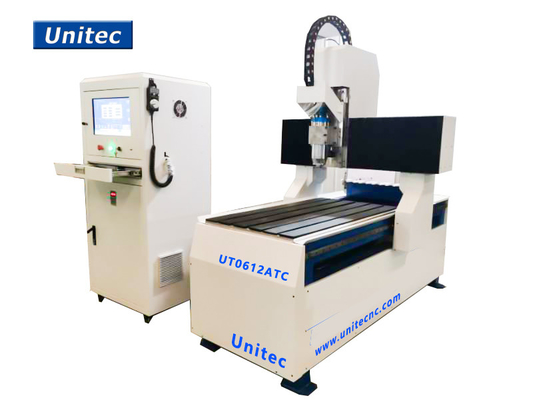 600mmX1200mm ATC CNC آلة التوجيه للألمنيوم والنحاس والنحاس