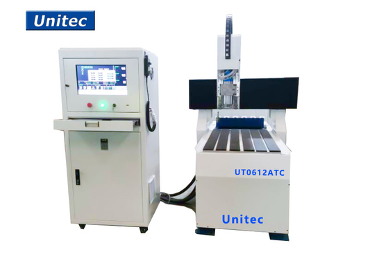 600mmX1200mm ATC CNC آلة التوجيه للألمنيوم والنحاس والنحاس